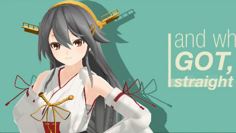 【MMD艦これ】 榛名 で Lips Are Moving